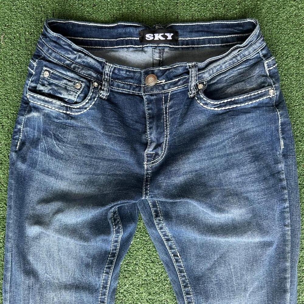 y2k sky bootcut bling jeans - Picture 5 of 7